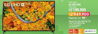 Jumbo Smart tv led uhd 4k 70" oferta