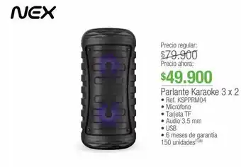 Jumbo Parlante karaoke 3 x 2 nex oferta