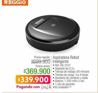 Aspiradora robot inteligente reggio