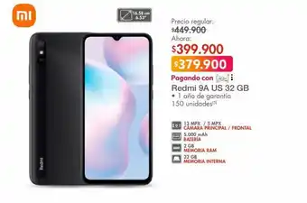 Metro Redmi 9a us 32 gb oferta