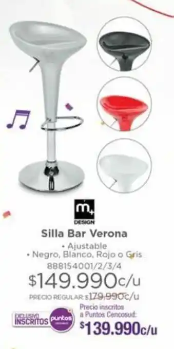 Easy M+ Design Silla Bar Verona oferta