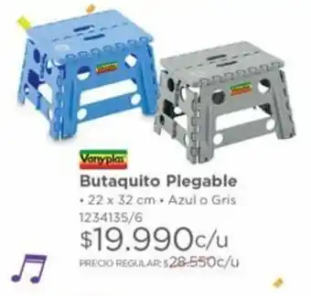 Easy Vanyplas Butaquito Plegable 22 x 32cm oferta