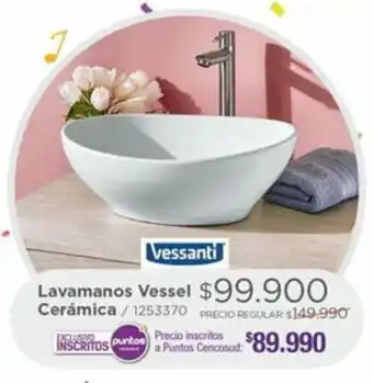 Easy Vessanti Lavamanos Vessel Cerámica oferta