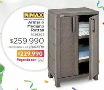 Easy Rimax Armario Mediano Rattan oferta