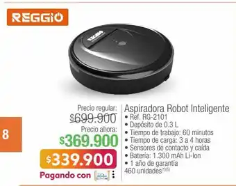 Jumbo Reggio aspiradora robot inteligente ref. rg-2101 0.3 l oferta