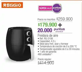 Jumbo Reggio freidora de aire ref. rg-2106 4.5 l oferta