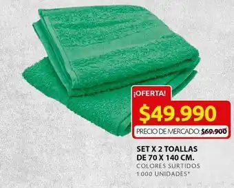 Ara Set x 2 toallas oferta