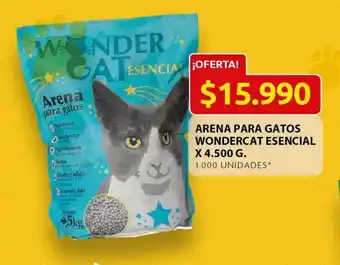Ara Arena para gatos wondercat esencial x 4500 g oferta