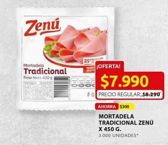 Ara Mortadela tradicional zenú x 450 g oferta