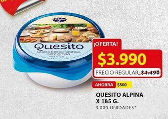 Ara Quesito alpina x 185 g oferta