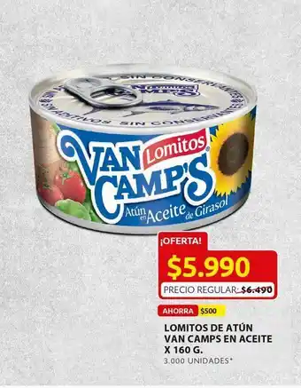 Ara Lomitos de atún van camps en aceite x 160 g oferta
