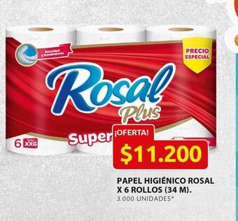 Ara Papel higiénico rosal x 6 rollos oferta