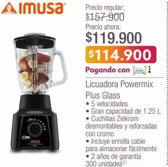 Jumbo Licuadora powermix oferta