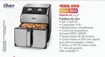 Metro Freidora de aire oferta