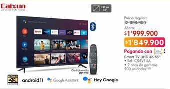 Metro Smart tv uhd 4k 55'' oferta