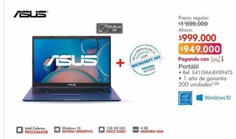 Metro Computador portátil asus oferta