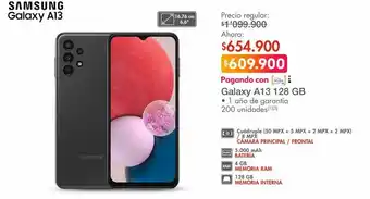 Metro Galaxy a13 128 gb samsung oferta