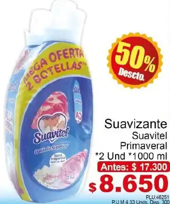 Belalcazar Suavizante Suavitel Primaveral 2 x 1000ml oferta