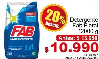 Belalcazar Detergente Fab Floral 2000g oferta