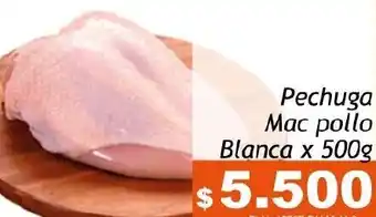 Belalcazar Pechuga Mac Pollo Blanca 500g oferta