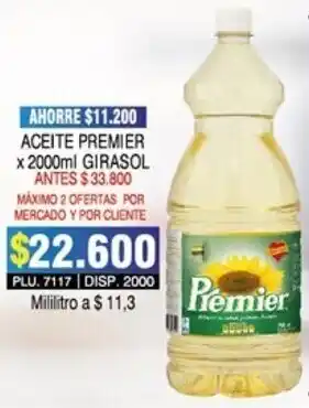 Surtifamiliar Aceite Premier Girasol 2000ml oferta