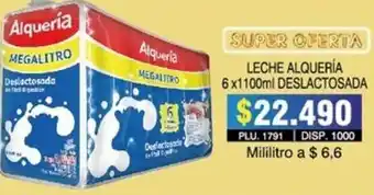 Surtifamiliar Leche Alquería Deslactosada 6 x 1100ml oferta