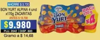 Surtifamiliar Bon Yurt Alpina Zacaritas 4 und x 170g oferta