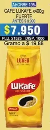 Surtifamiliar Cafe Lukafe Fuerte 400g oferta