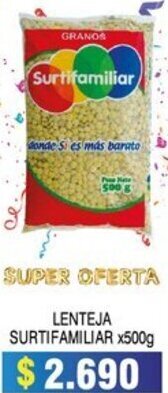 Surtifamiliar Lenteja Surtifamiliar 500g oferta