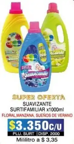 Surtifamiliar Suavizante Surtifamiliar 1000ml oferta