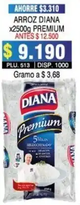 Surtifamiliar Arroz Diana Premium 2500g oferta