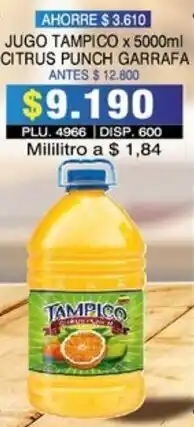 Surtifamiliar Jugo Tampico Citrus Punch 5000ml oferta