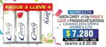 Surtifamiliar Jabón Carey 110g oferta