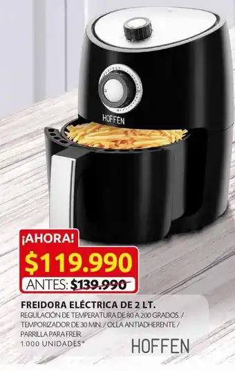 Ara Freidora eléctrica de 2l hoffen oferta