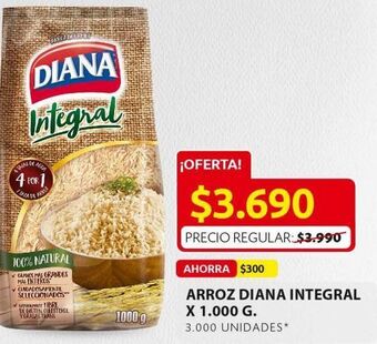 Ara Arroz diana integral x 1000g oferta