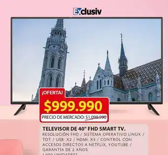 Ara Televisor de 40" fhd smart tv oferta