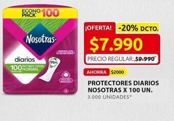 Ara Protectores diarios nosotras x 100un oferta