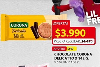 Ara Chocolate corona delicatto x 142g oferta
