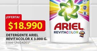 Ara Detergente ariel revitacolor x 3000g oferta