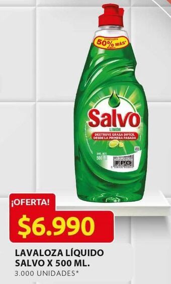 Ara Lavaloza líquido salvo x 500ml oferta