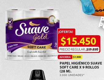 Ara Papel higiénico suave soft care x 9 rollos x 28m oferta