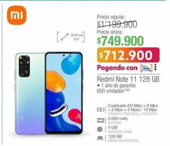 Jumbo Redmi note 11 128 gb oferta