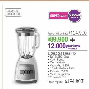 Jumbo Black & decker licuadora dura pro oferta