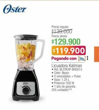 Oster licuadora kaliman