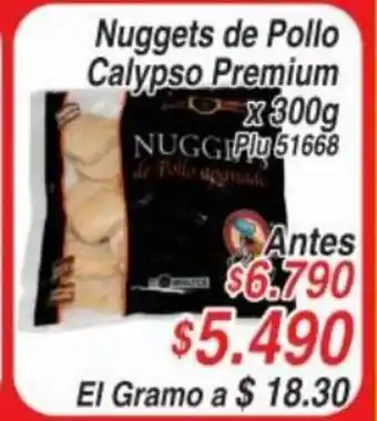 La Gran Colombia Nuggets de Pollo Calypso Premium x 300g oferta