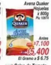 La Gran Colombia Avena Quaker Hojuelas x 800g oferta