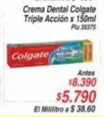 La Gran Colombia Crema Dental Colgate Triple Accion x 150 ml oferta