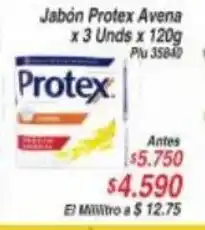 La Gran Colombia Jabon Protex Avena x 3 Unds x 120g oferta