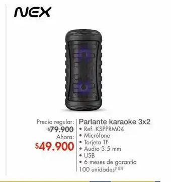 Metro Parlante karaoke nex oferta