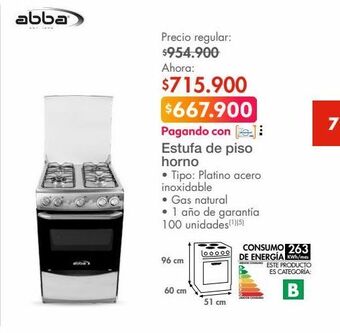 Metro Estufa abba oferta